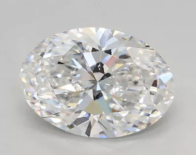 0.88ct D IF Rare Carat Ideal Cut Oval Lab Grown Diamond