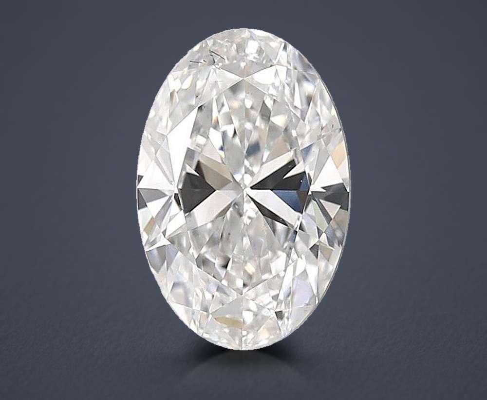 4.31ct D VS2 Rare Carat Ideal Cut Oval Lab Grown Diamond