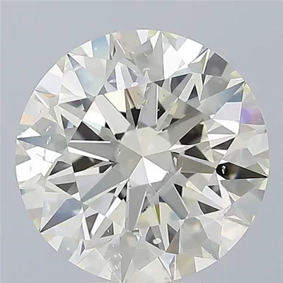 4.01ct K SI2 Rare Carat Ideal Cut Round Diamond