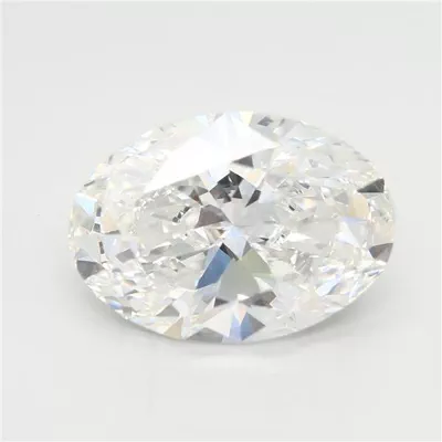 3.04ct E VVS2 Rare Carat Ideal Cut Oval Lab Grown Diamond