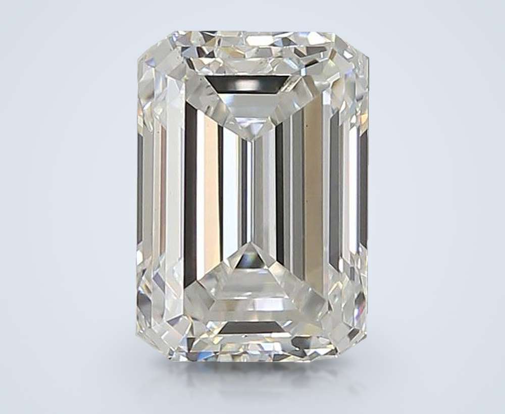 3.07ct E VS1 Rare Carat Ideal Cut Emerald Lab Grown Diamond