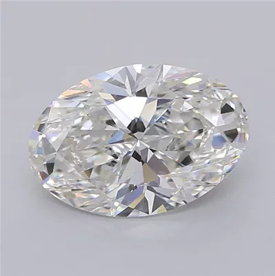 3.04ct F VVS2 Rare Carat Ideal Cut Oval Lab Grown Diamond