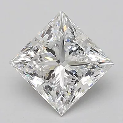 1.54ct D VS1 Rare Carat Ideal Cut Princess Lab Grown Diamond