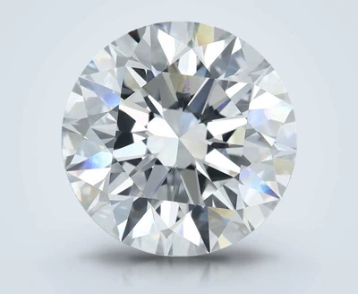 5.52ct D VVS2 Rare Carat Ideal Cut Round Diamond