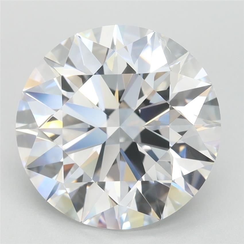 4.16ct D VVS1 Rare Carat Ideal Cut Round Lab Grown Diamond