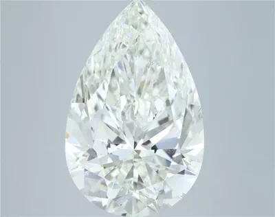 8.09ct H SI1 Rare Carat Ideal Cut Pear Diamond