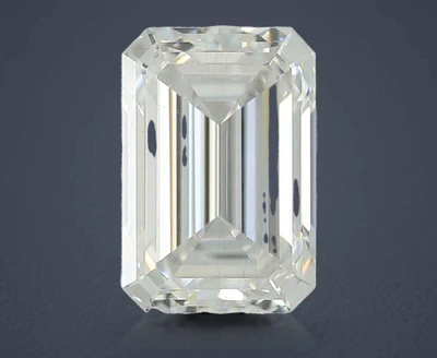1.23ct D SI2 Rare Carat Ideal Cut Emerald Lab Grown Diamond