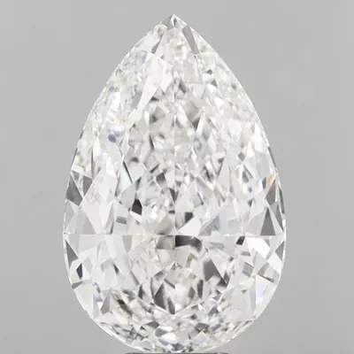 10.07ct F VVS2 Rare Carat Ideal Cut Pear Lab Grown Diamond