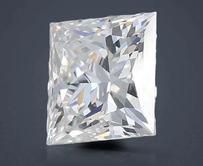 0.90ct E VVS2 Rare Carat Ideal Cut Princess Lab Grown Diamond