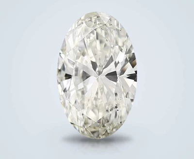 5.01ct J SI1 Rare Carat Ideal Cut Oval Diamond