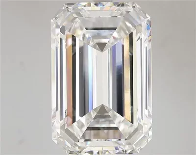 15.29ct F VVS2 Very Good Cut Emerald Lab Grown Diamond