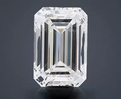 15.03ct F VVS2 Rare Carat Ideal Cut Emerald Lab Grown Diamond