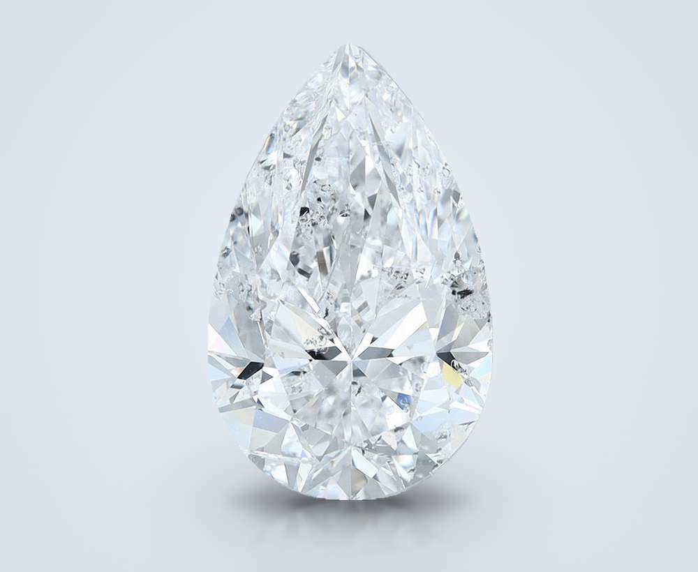 6.01ct D SI2 Very Good Cut Pear Diamond