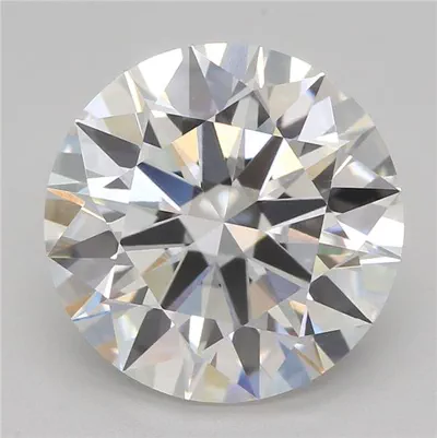 3.08ct E VVS2 Rare Carat Ideal Cut Round Lab Grown Diamond
