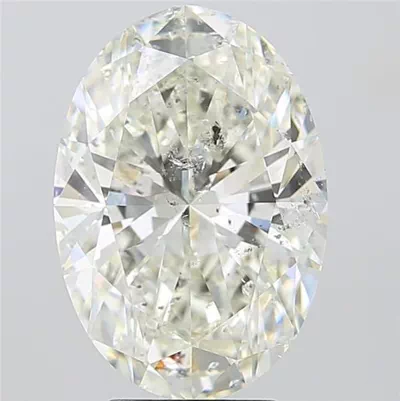 5.02ct I SI2 Rare Carat Ideal Cut Oval Diamond