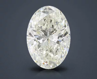 5.02ct I SI2 Rare Carat Ideal Cut Oval Diamond