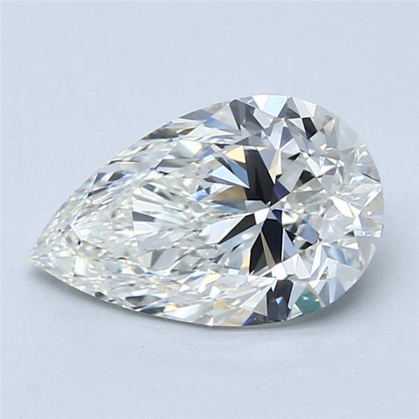 2.02ct H VS2 Rare Carat Ideal Cut Pear Diamond