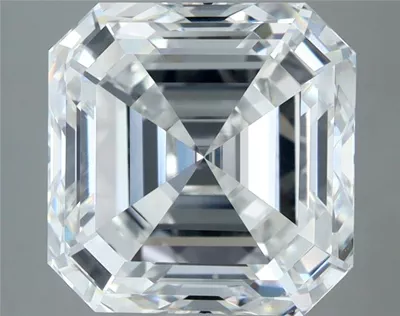 6.03ct D VVS2 Rare Carat Ideal Cut Asscher Diamond