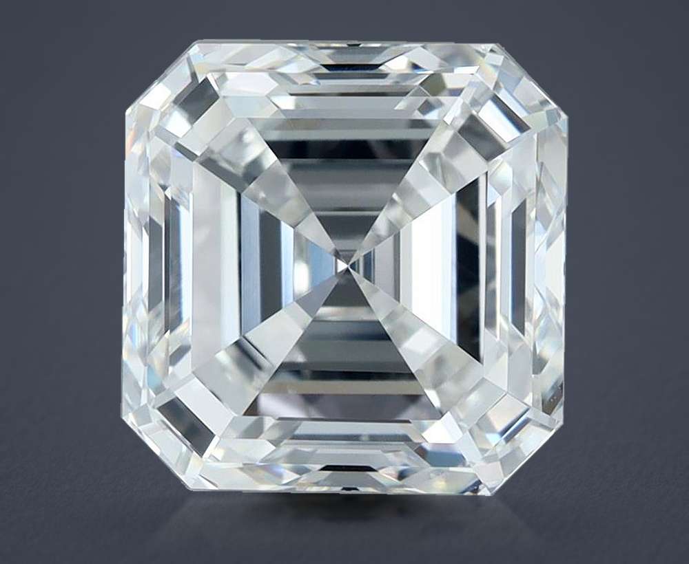 6.03ct D VVS2 Rare Carat Ideal Cut Asscher Diamond