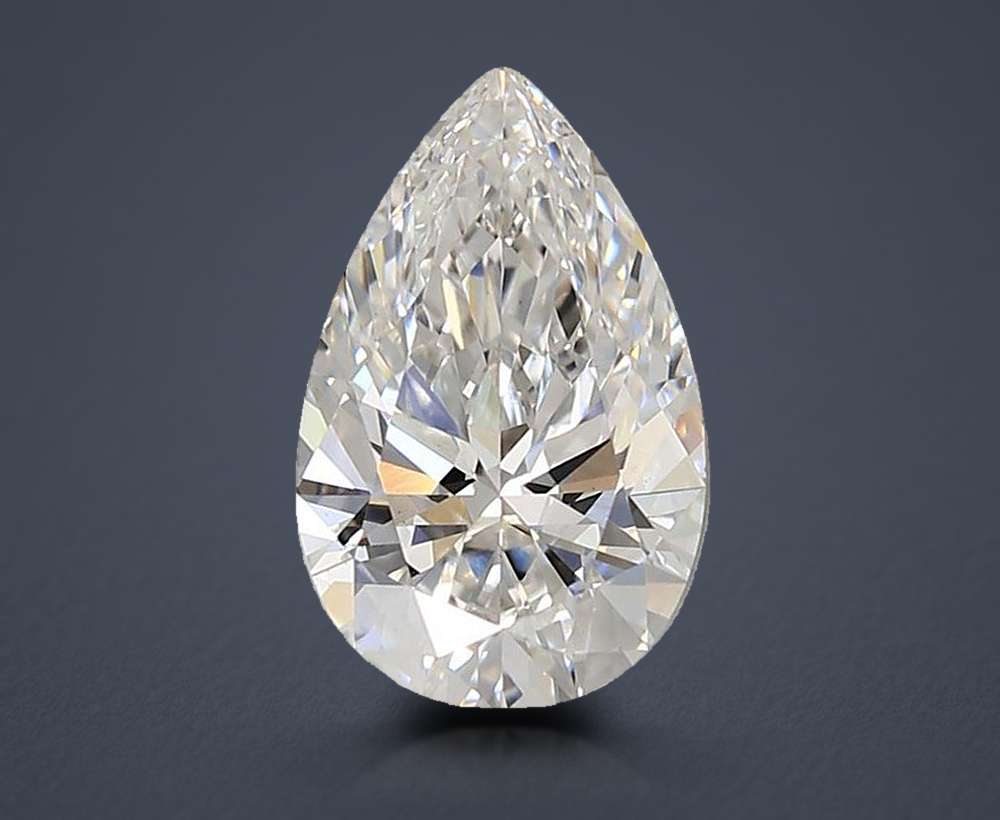 1.84ct E VS1 Rare Carat Ideal Cut Pear Lab Grown Diamond