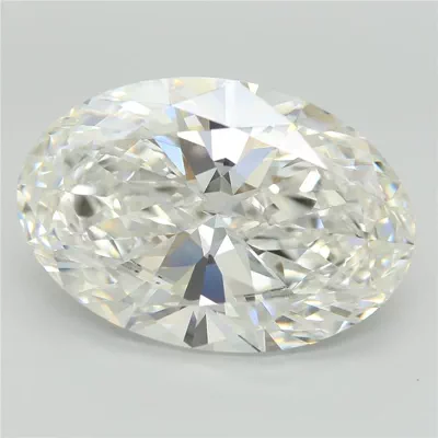 9.78ct F VVS2 Very Good Cut Oval Lab Grown Diamond