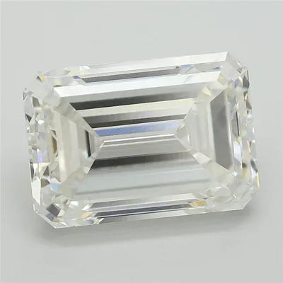 4.33ct F VVS2 Excellent Cut Emerald Lab Grown Diamond