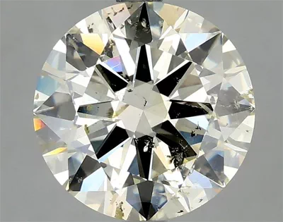 3.01ct K SI2 Rare Carat Ideal Cut Round Diamond