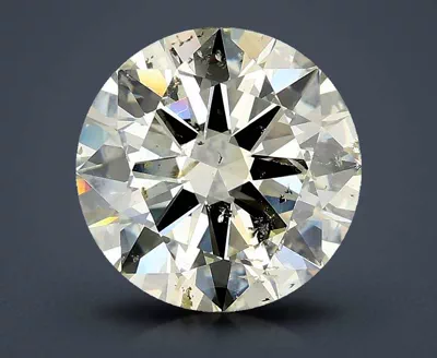 3.01ct K SI2 Rare Carat Ideal Cut Round Diamond