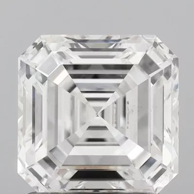 1.51ct E VS2 Rare Carat Ideal Cut Asscher Lab Grown Diamond