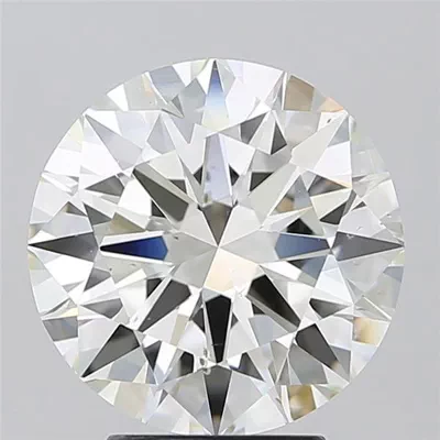 4.01ct K SI1 Rare Carat Ideal Cut Round Diamond