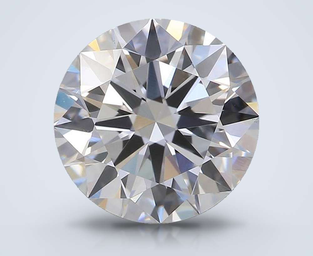 2.02ct E VVS2 Excellent Cut Round Lab Grown Diamond