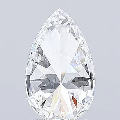 2.01ct D VS2 Rare Carat Ideal Cut Pear Lab Grown Diamond