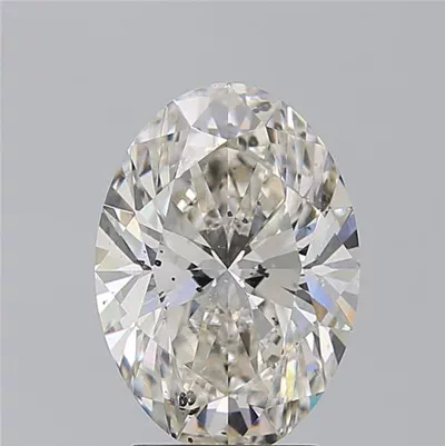 3.27ct I SI2 Rare Carat Ideal Cut Oval Diamond