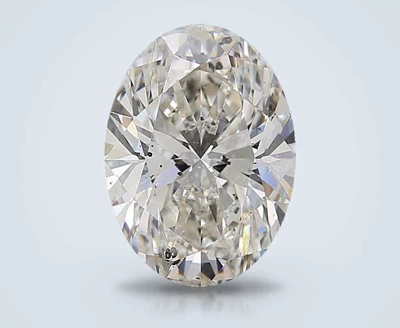 3.27ct I SI2 Rare Carat Ideal Cut Oval Diamond