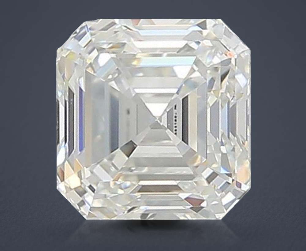 0.91ct F VVS2 Rare Carat Ideal Cut Asscher Lab Grown Diamond