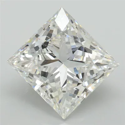 5.09ct E VS2 Rare Carat Ideal Cut Princess Lab Grown Diamond