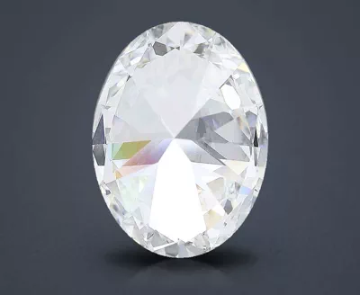 25.82ct F VVS2 Rare Carat Ideal Cut Oval Lab Grown Diamond
