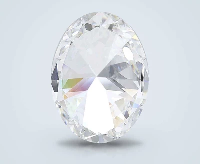 25.82ct F VVS2 Rare Carat Ideal Cut Oval Lab Grown Diamond