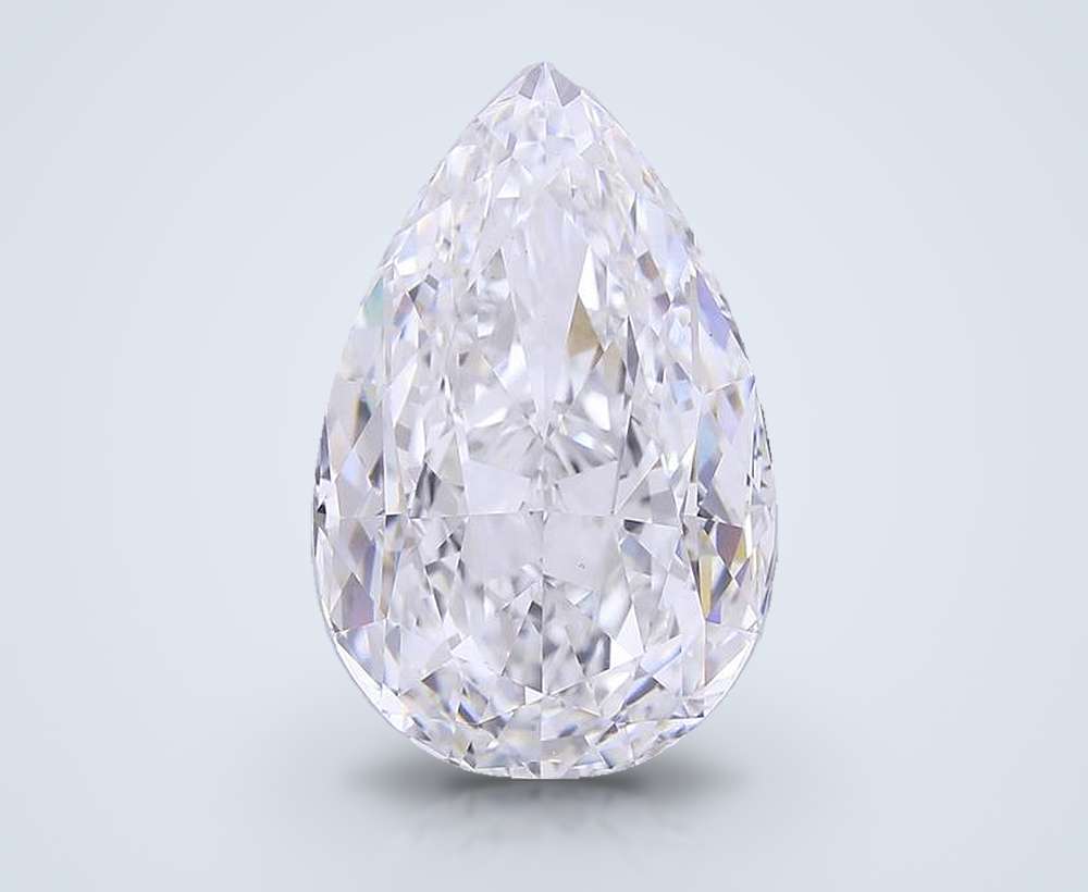 20.09ct F VS1 Rare Carat Ideal Cut Pear Lab Grown Diamond
