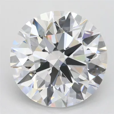 3.12ct D FL Rare Carat Ideal Cut Round Lab Grown Diamond
