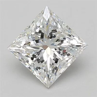 2.10ct E VVS2 Rare Carat Ideal Cut Princess Lab Grown Diamond