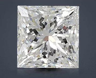 2.10ct E VVS2 Rare Carat Ideal Cut Princess Lab Grown Diamond