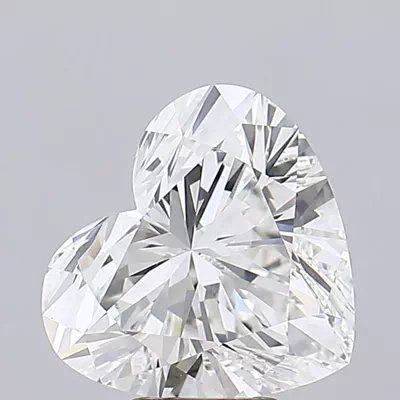 6.07ct E VVS2 Rare Carat Ideal Cut Heart Lab Grown Diamond