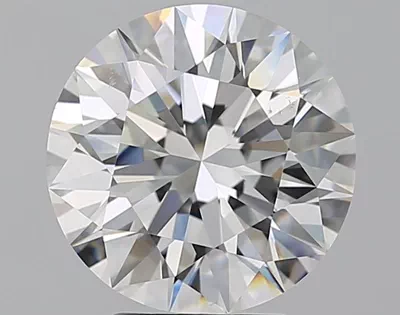 3.51ct F VS2 Rare Carat Ideal Cut Round Diamond