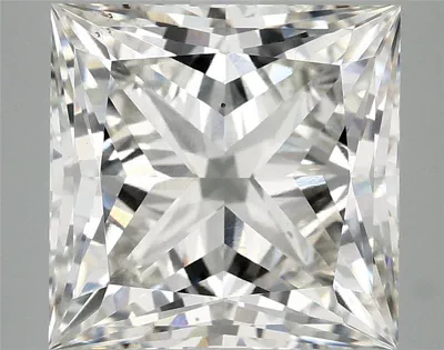 6.52ct H VS1 Rare Carat Ideal Cut Princess Lab Grown Diamond