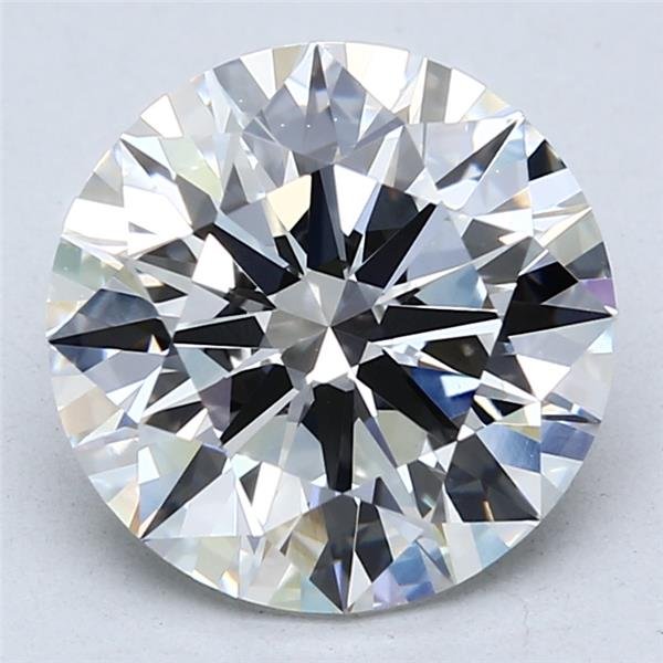4.04ct F VVS2 Rare Carat Ideal Cut Round Lab Grown Diamond