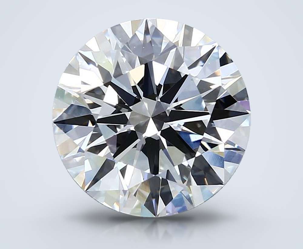 4.04ct F VVS2 Rare Carat Ideal Cut Round Lab Grown Diamond
