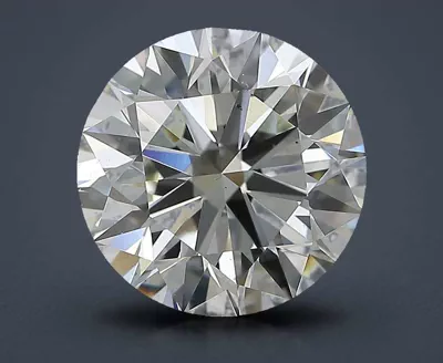 3.01ct K SI1 Rare Carat Ideal Cut Round Diamond