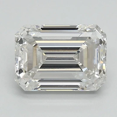 2.53ct F VS1 Rare Carat Ideal Cut Emerald Lab Grown Diamond