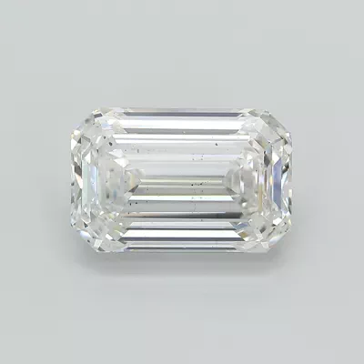 4.58ct G SI1 Rare Carat Ideal Cut Emerald Lab Grown Diamond